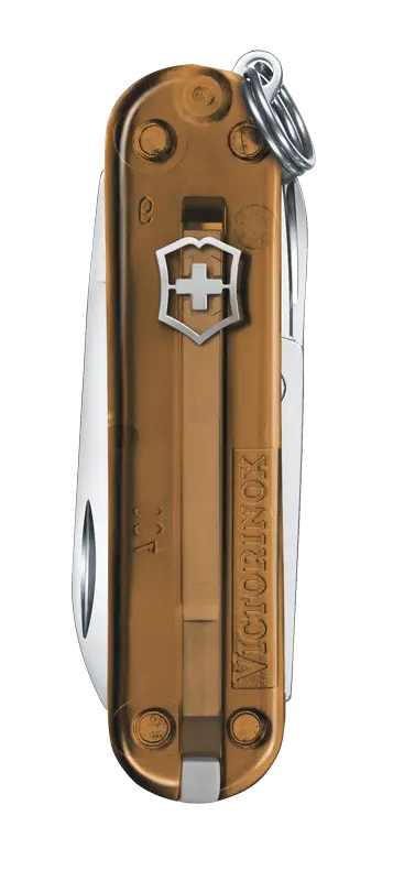 Bedrucktes Taschenmesser in Braun